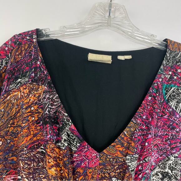 Anthropologie Edme & Esyllte Chromatique Shift Mini Boho Dress Medium - Picture 4 of 13